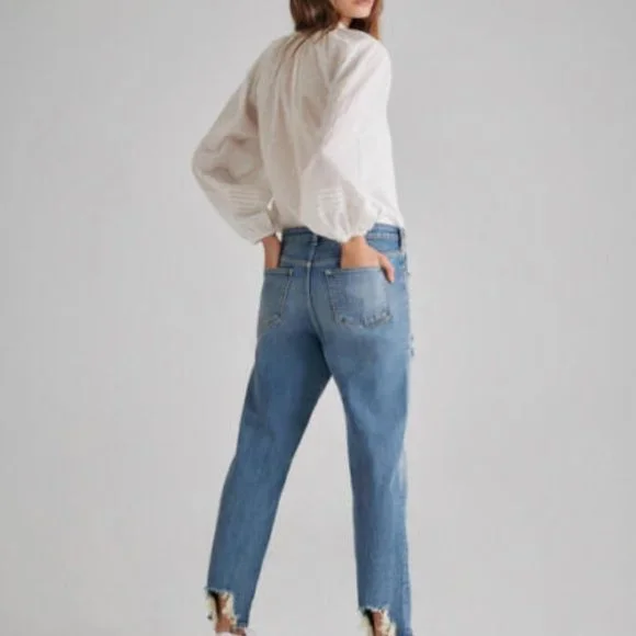 Cleobella Anthropologie Antonia Button Peasant Blouse White Boho Small H13419 - Picture 6 of 11